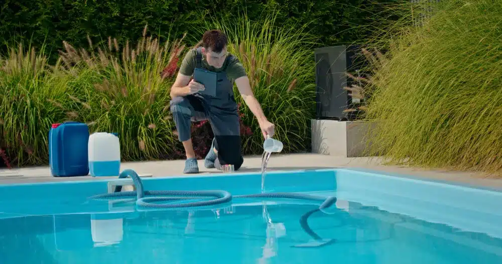 Swimming pool shock treatment